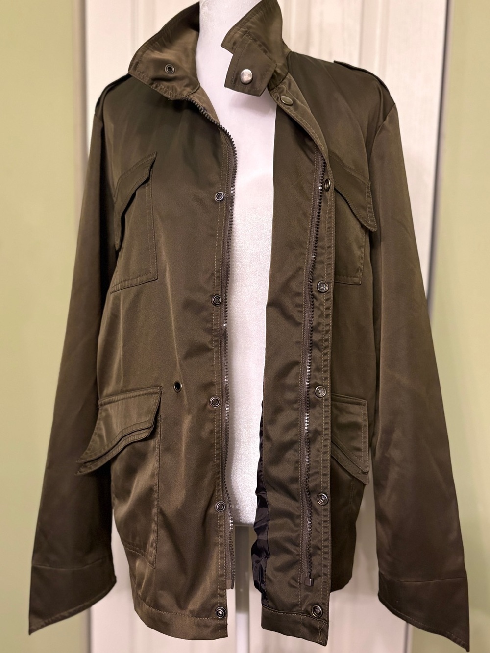 Olive Utility Jacket - Picture 6 of 10